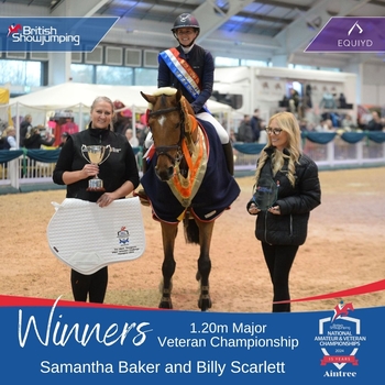 Sam Baker gallops to victory to land the National Maor Veterans Championship and Mark Thompson Challenge Cup Trophy with Billy Scarlett Sam Baker gallops to victory to land the National Maor Veterans Championship and Mark Thompson Challenge Cup Trophy with Billy Scarlett